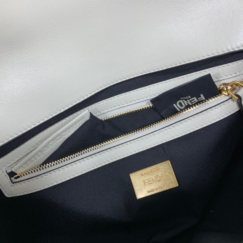 Fendi Bolsauette Chain Bolsa en Nappa Leather 8BR783-11