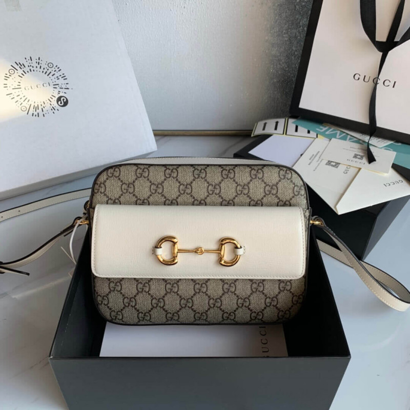 Gucci Horsebit 1955 Bolso de hombro pequeño en lienzos 645454-1