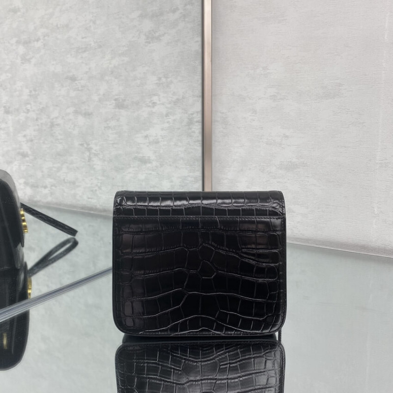 Balenciaga B bolso de cuero de efecto Croc-Croc-Croc-4