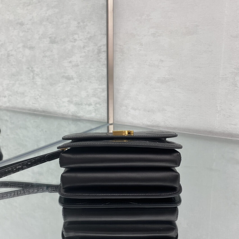 Balenciaga B bolso de cuero de efecto Croc-Croc-Croc-5