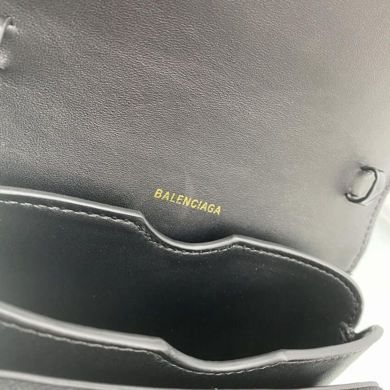 Balenciaga B bolso de cuero de efecto Croc-Croc-Croc-10