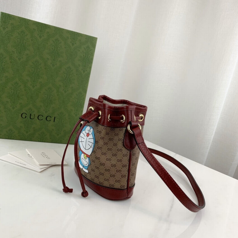 Doraemon X Gucci Mini Bucket Bolsa 647801-3