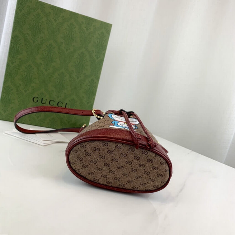 Doraemon X Gucci Mini Bucket Bolsa 647801-5