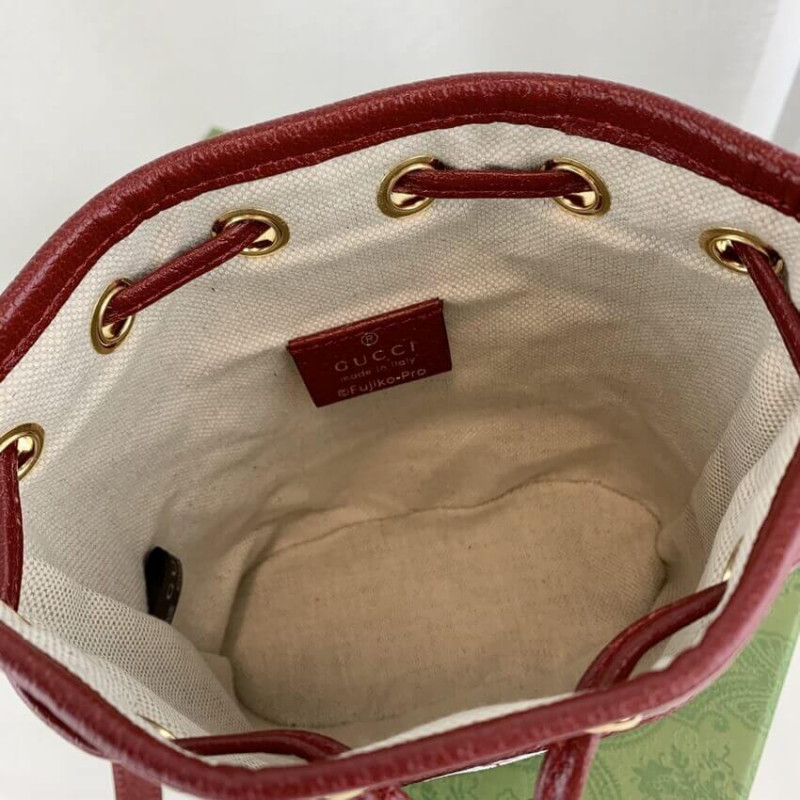 Doraemon X Gucci Mini Bucket Bolsa 647801-9