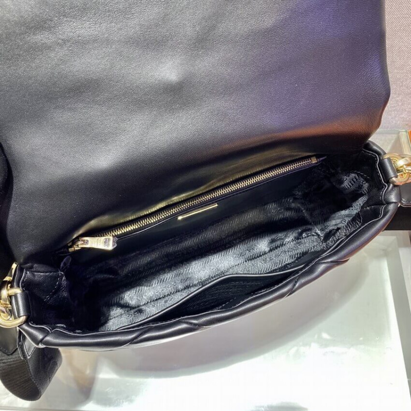 Sistema Prada Bolsa de mosaico de cuero Lambskin 1BD291-7