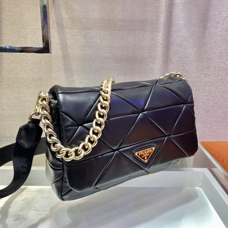 Sistema Prada Bolsa de mosaico de cuero Lambskin 1BD291-8