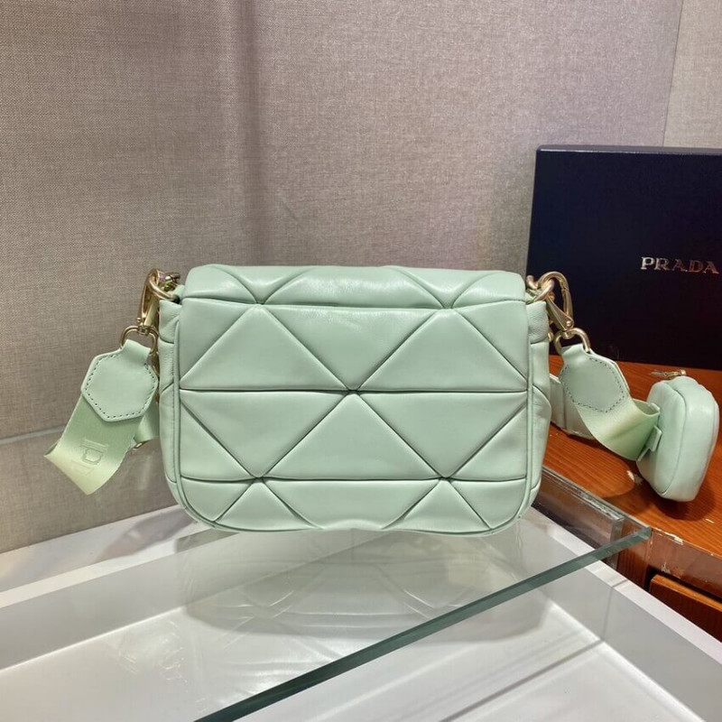 Sistema Prada Bolsa de mosaico de cuero Lambskin 1BD292-7