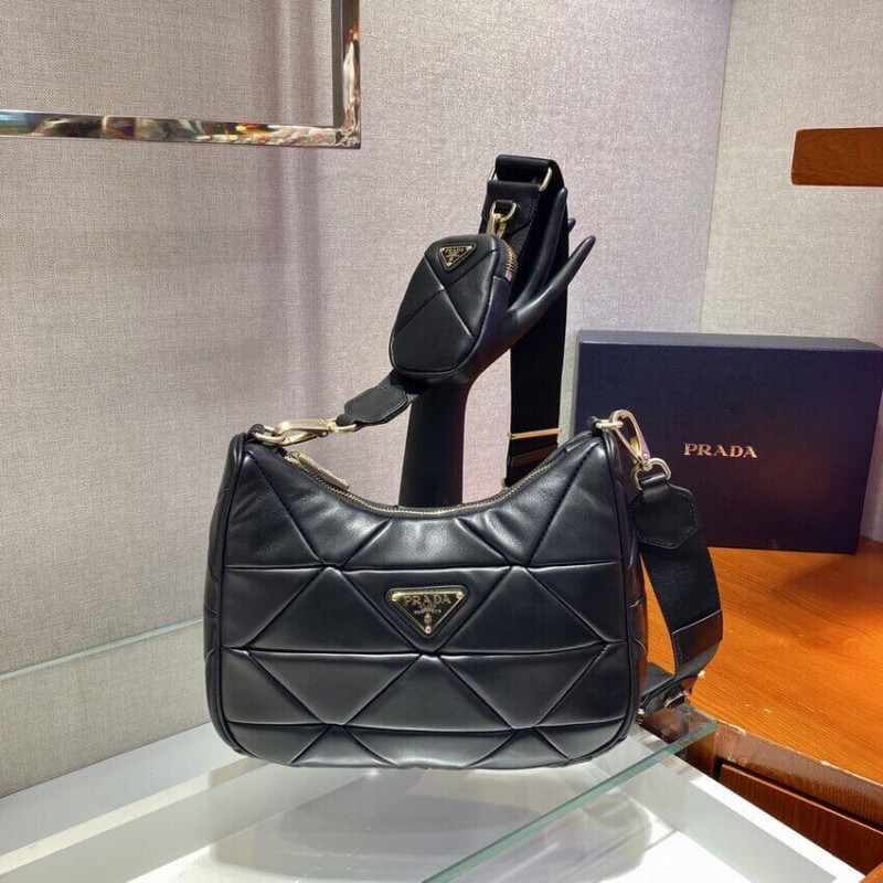 Bolso de hombro de oveja de Prada 1BC151-1
