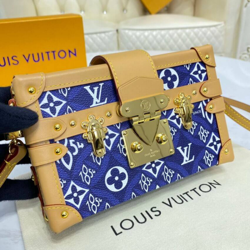 Louis Vuitton desde 1854 Petite Malle M57212 Azul-5