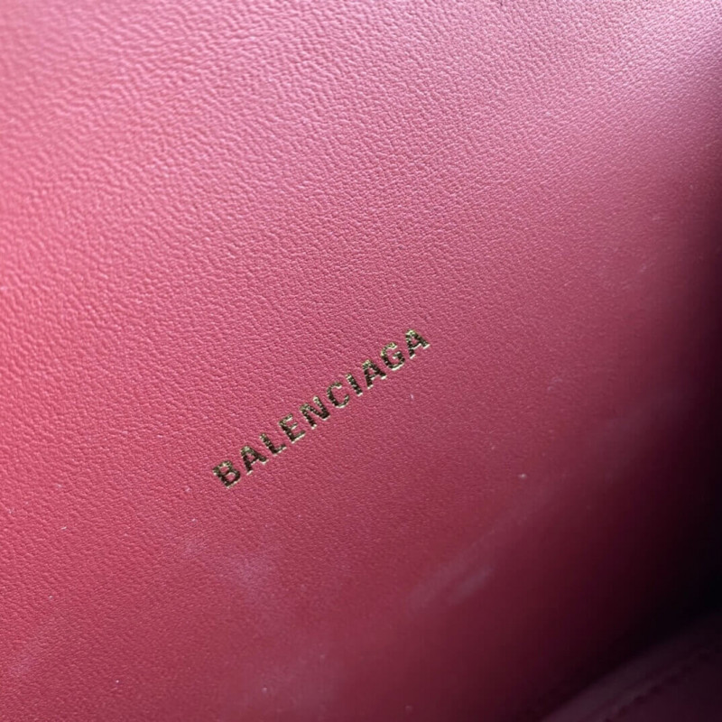 Balenciaga Hourglass XS Croc-Effect Leather Tote-9