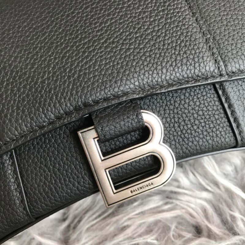 Balenciaga Hourglass XS Tote de cuero texturizado-4