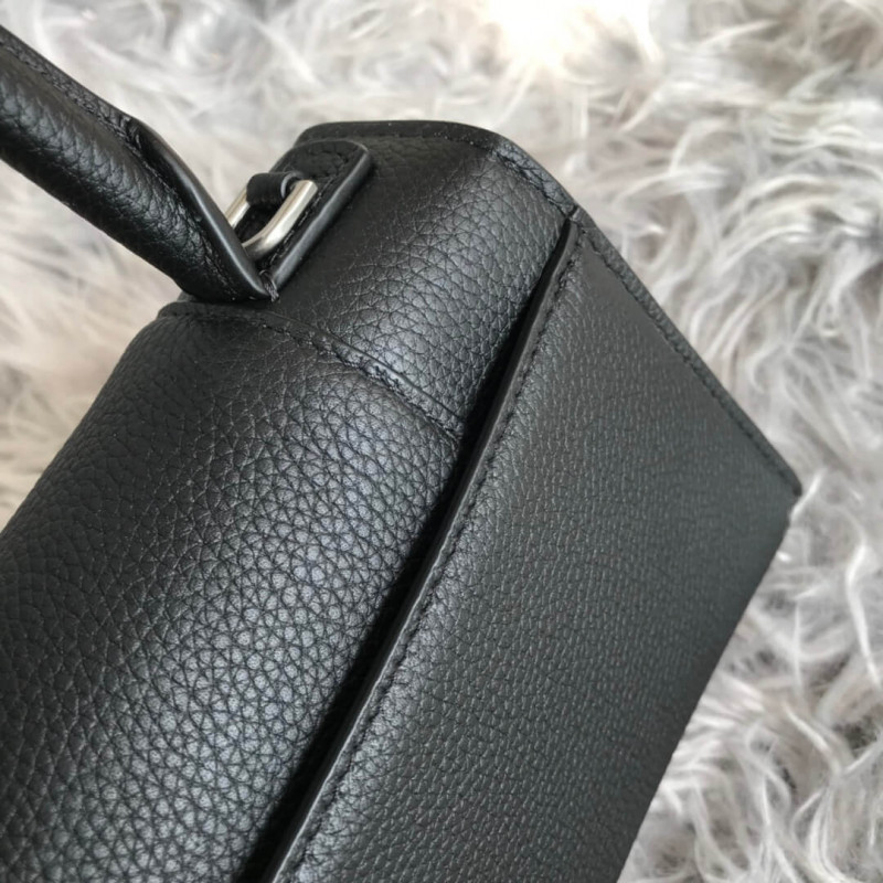 Balenciaga Hourglass XS Tote de cuero texturizado-6
