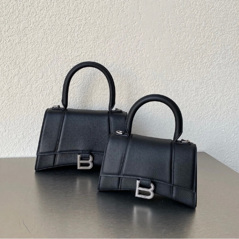 Balenciaga Hourglass XS Tote de cuero texturizado-10