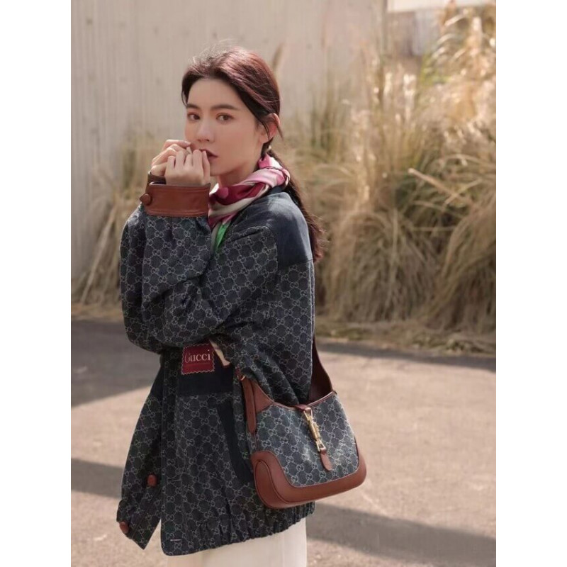Gucci Denim Jackie 1961 Bolso de hombro pequeño 636706-3