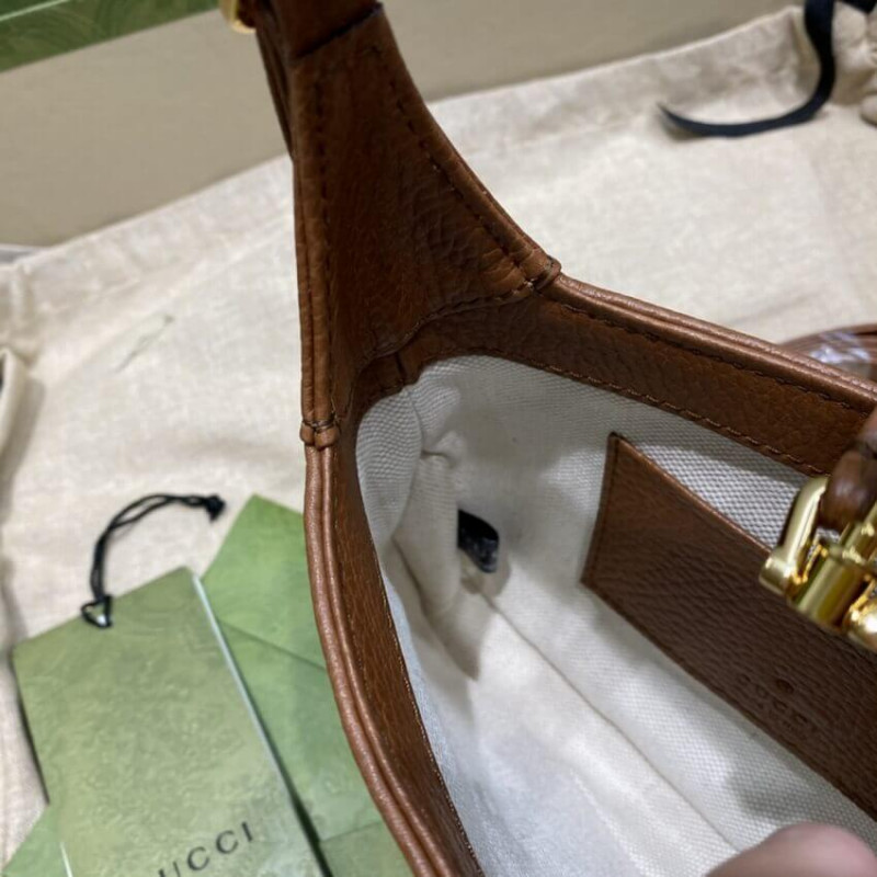 Gucci Denim Jackie 1961 Mini Shoulder Bolsa 637092-13