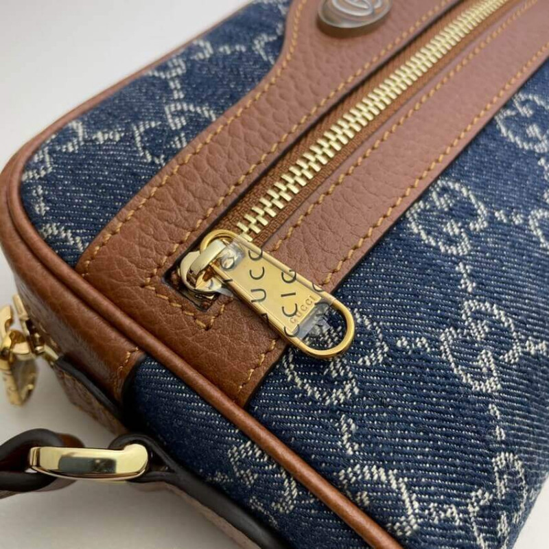 Gucci Denim Ophidia GG Mini Bolsa 517350-6