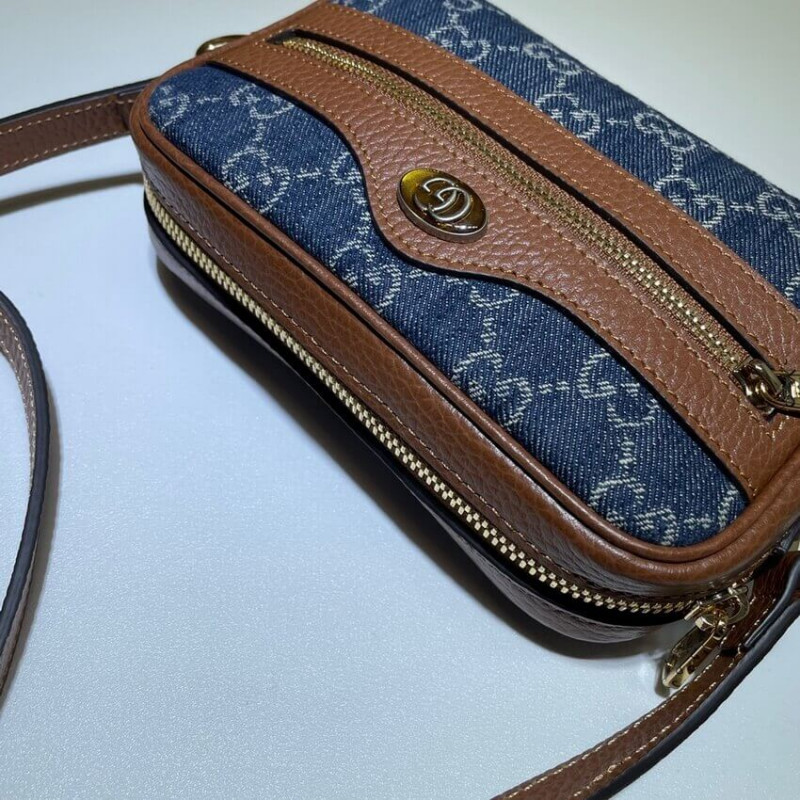 Gucci Denim Ophidia GG Mini Bolsa 517350-8