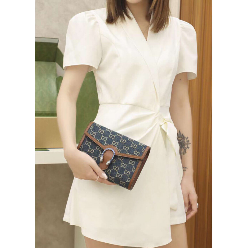 Gucci Denim Dionysus Mini cadena Bolsa 401231-1