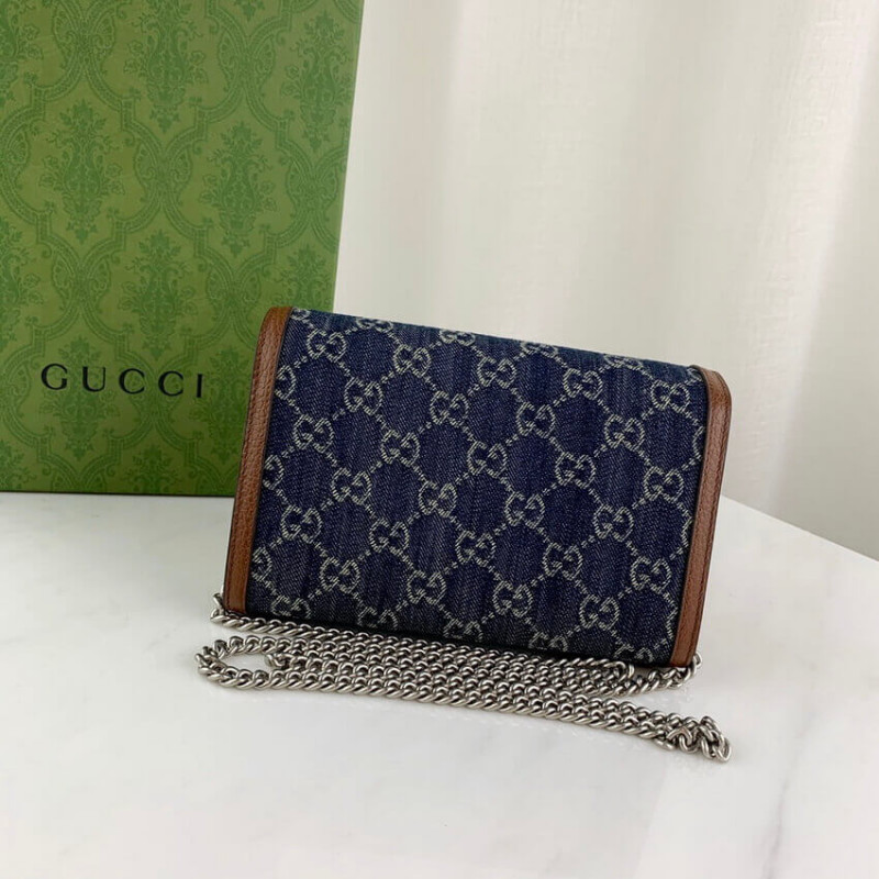 Gucci Denim Dionysus Mini cadena Bolsa 401231-4