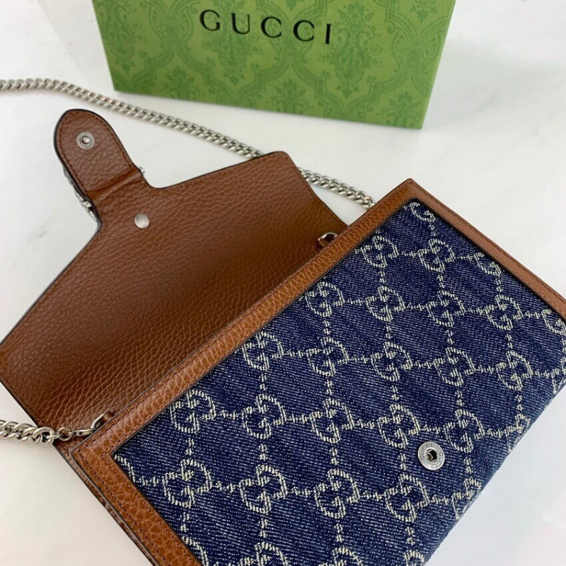 Gucci Denim Dionysus Mini cadena Bolsa 401231-6