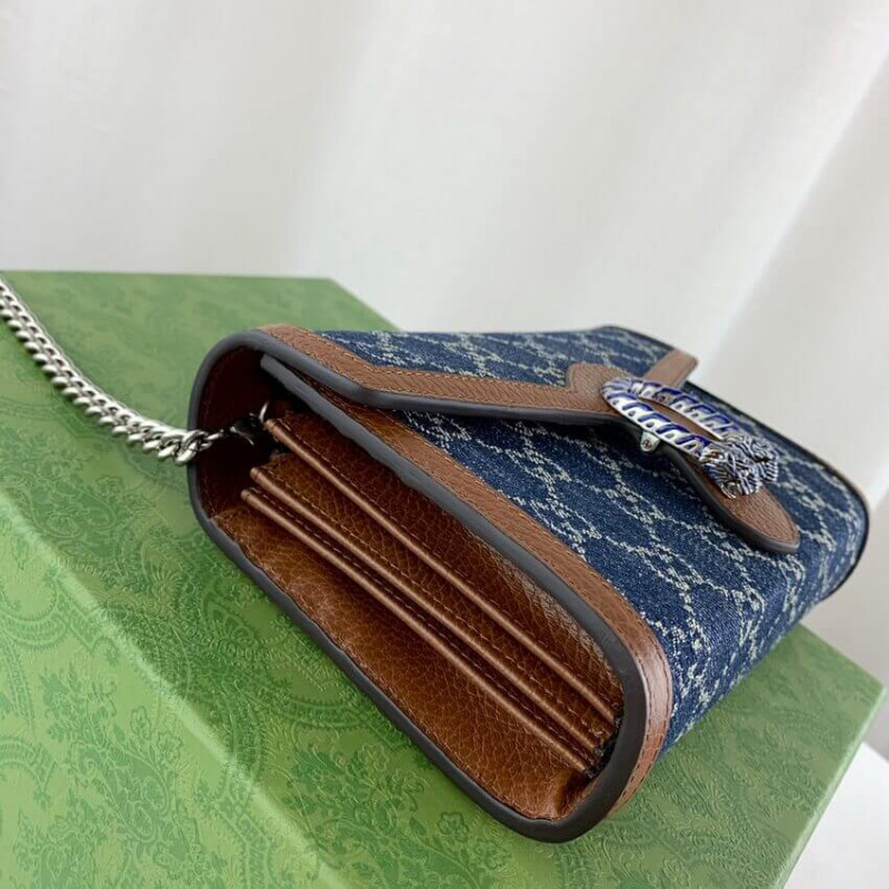 Gucci Denim Dionysus Mini cadena Bolsa 401231-8