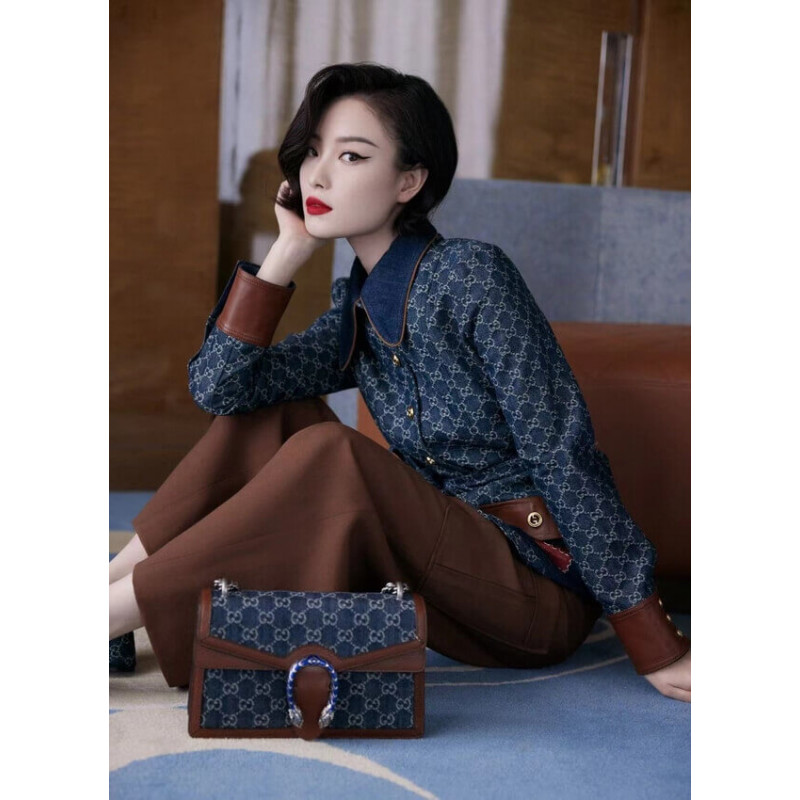 Gucci Denim Pequeño bolso de hombro Dionysus 400249-2