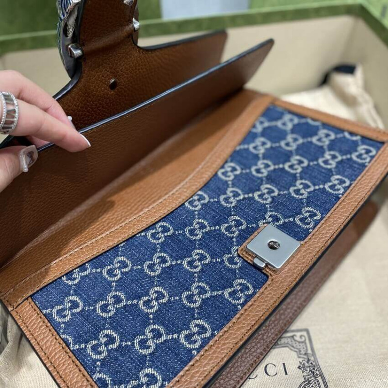 Gucci Denim Pequeño bolso de hombro Dionysus 400249-10