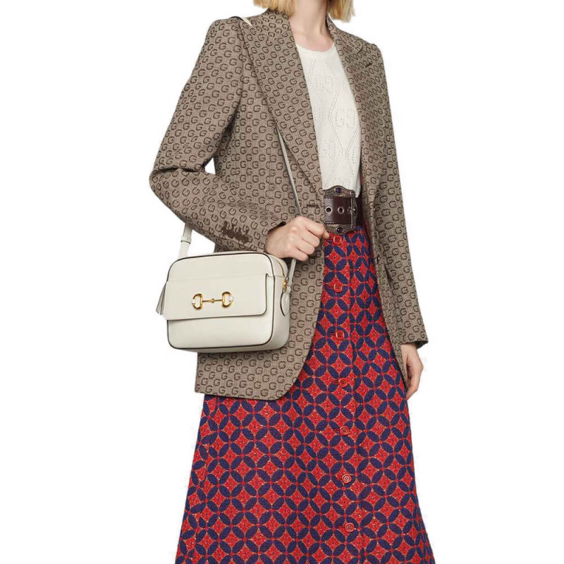 Gucci Horsebit 1955 Bolso de hombro de cuero pequeño 645454-1