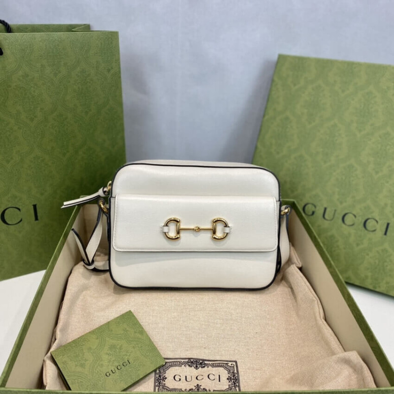 Gucci Horsebit 1955 Bolso de hombro de cuero pequeño 645454-3