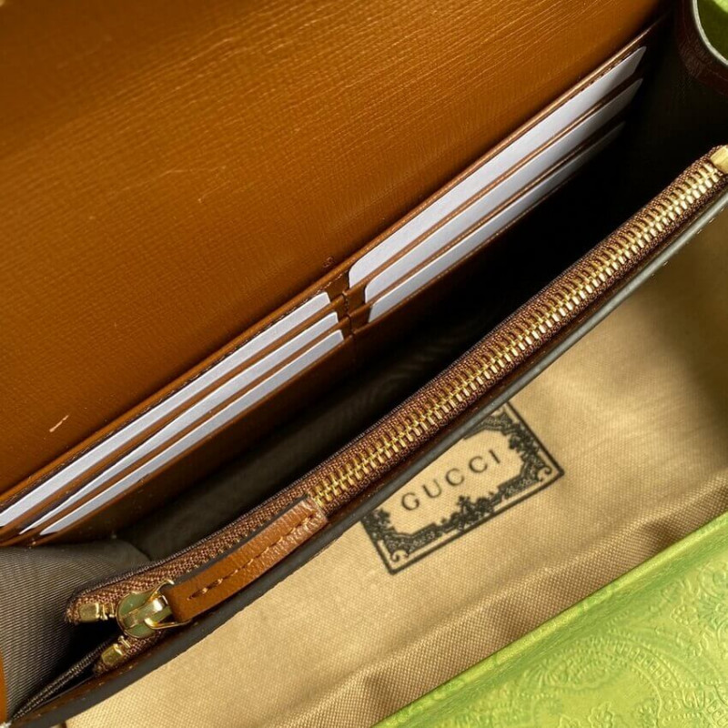 billetera de carcasa de la cadena de la cadena de San Valentín Gucci 648948-10