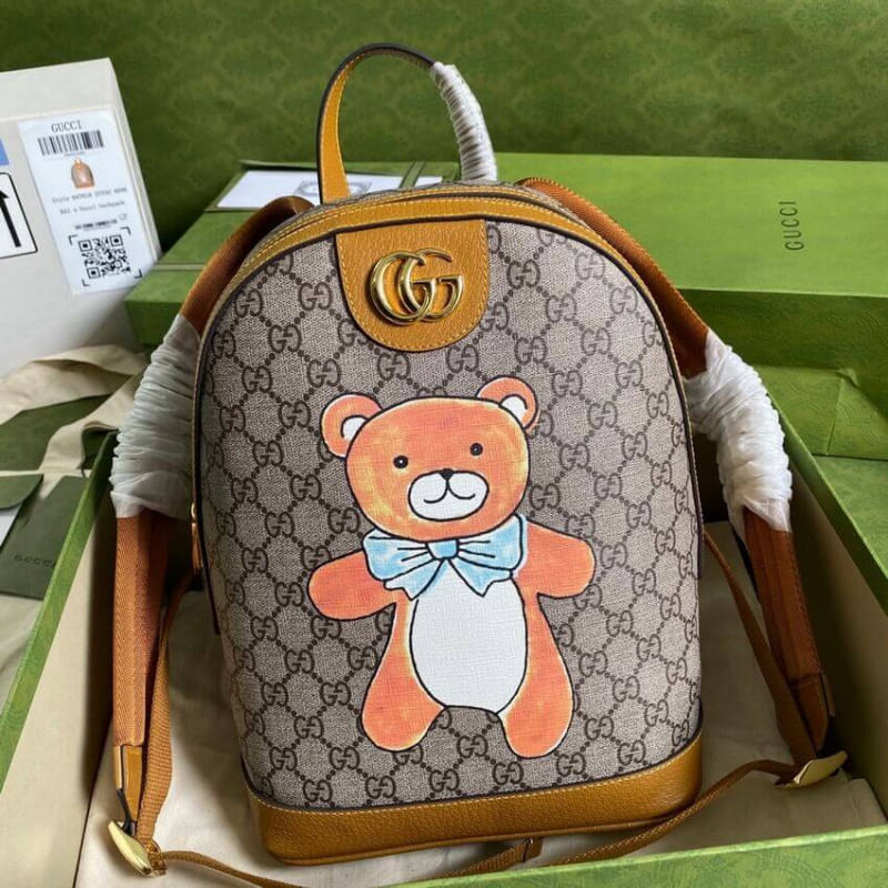 Kai x Gucci Teddy Bear Pint Mackpack 647816-2