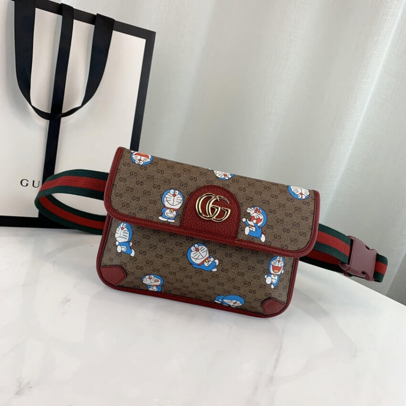 Doraemon x Gucci Bolsa de cinturón pequeño 647817-2