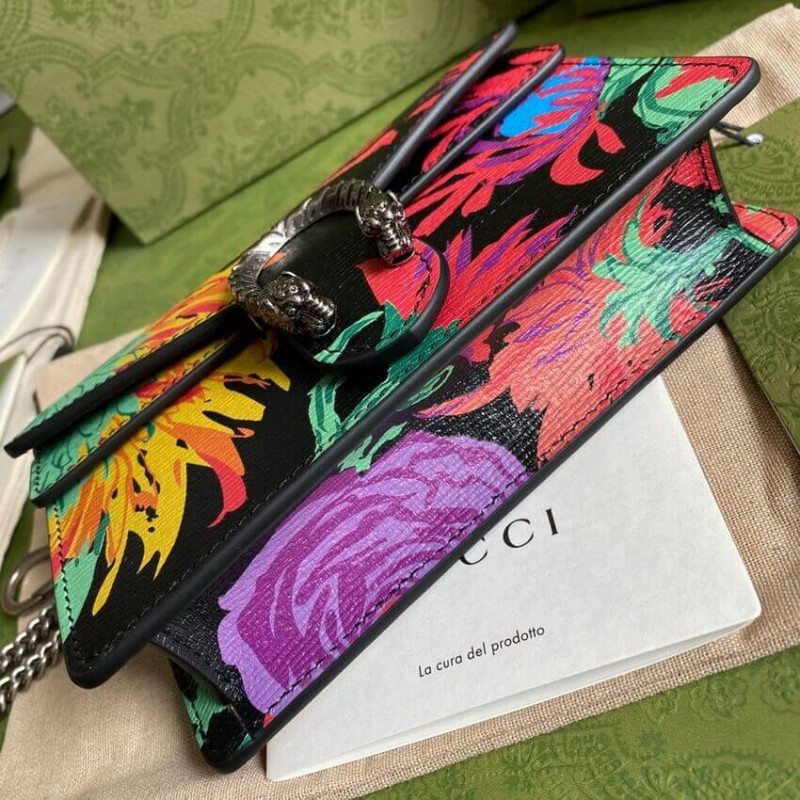 Gucci Dionysus Ken Scott Print Super Mini Bolsa 476432 Negro-4
