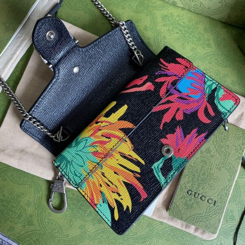 Gucci Dionysus Ken Scott Print Super Mini Bolsa 476432 Negro-7