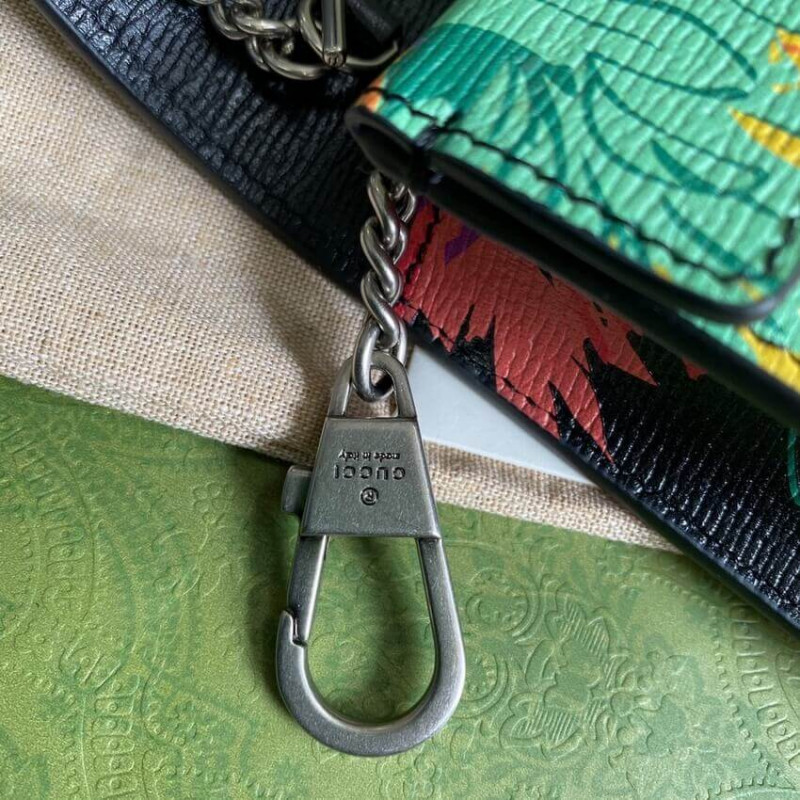 Gucci Dionysus Ken Scott Print Super Mini Bolsa 476432 Negro-9