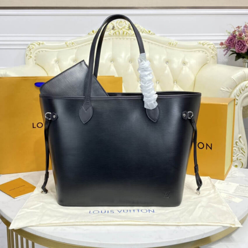 Louis Vuitton Epi Leather Neverfull MM M40392 Negro-3