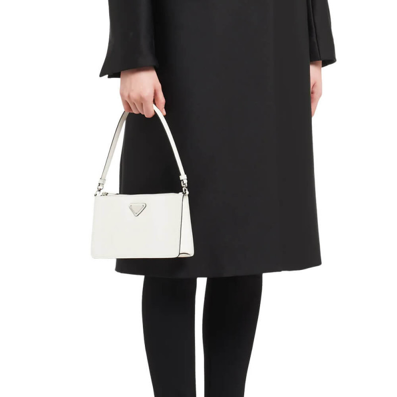 Prada Saffiano Leather Mini Bolsa 1BC155-1
