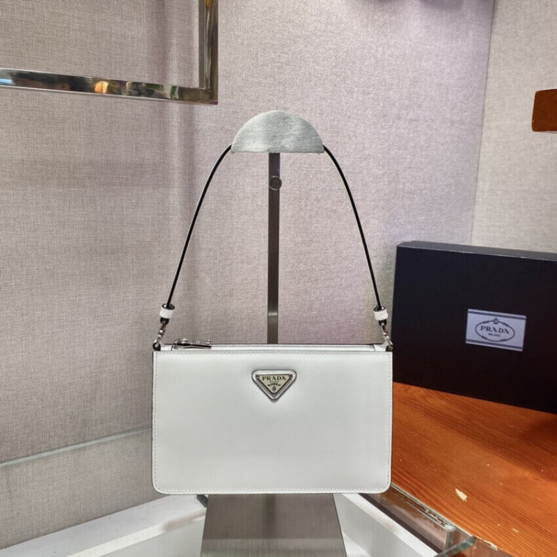 Prada Saffiano Leather Mini Bolsa 1BC155-3