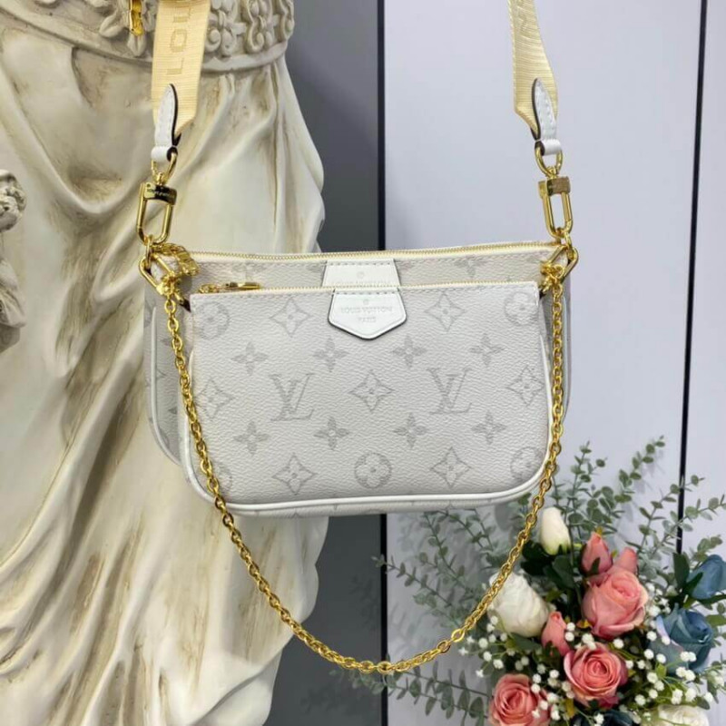 Louis Vuitton Monogram Multi Pochette AccessOires White-3