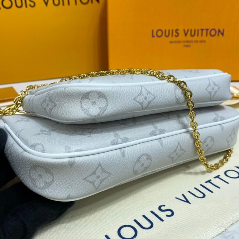 Louis Vuitton Monogram Multi Pochette AccessOires White-7
