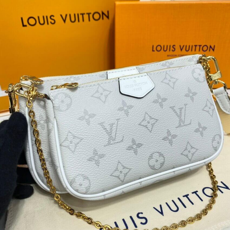 Louis Vuitton Monogram Multi Pochette AccessOires White-8