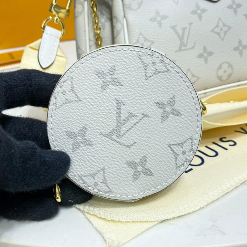 Louis Vuitton Monogram Multi Pochette AccessOires White-11