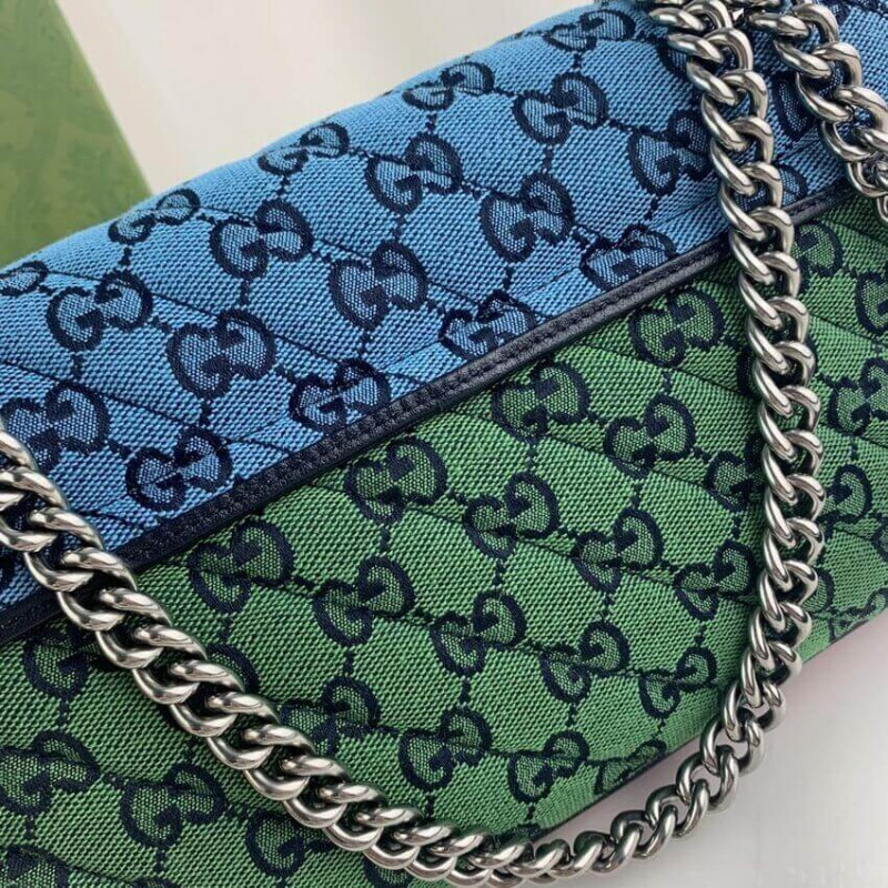 Gucci GG Marmont Multicolor Small Shoulder Bolsa 443497-9