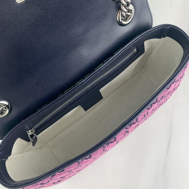 Gucci GG Marmont Multicolor Small Shoulder Bolsa 443497-10