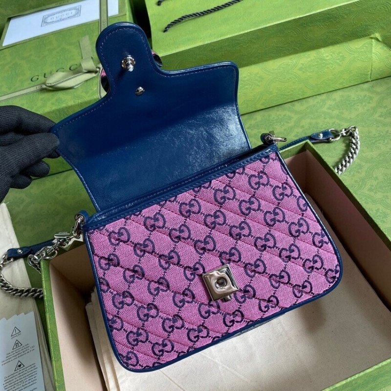 Gucci GG Marmont Mini Mini Top Many Bolsa 583571-6