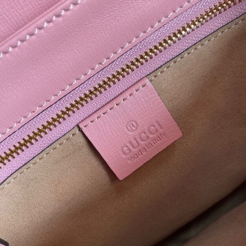 Gucci Horsebit 1955 Bolsa de hombro pequeño 602204 REATRO ROJO Y PINK-10