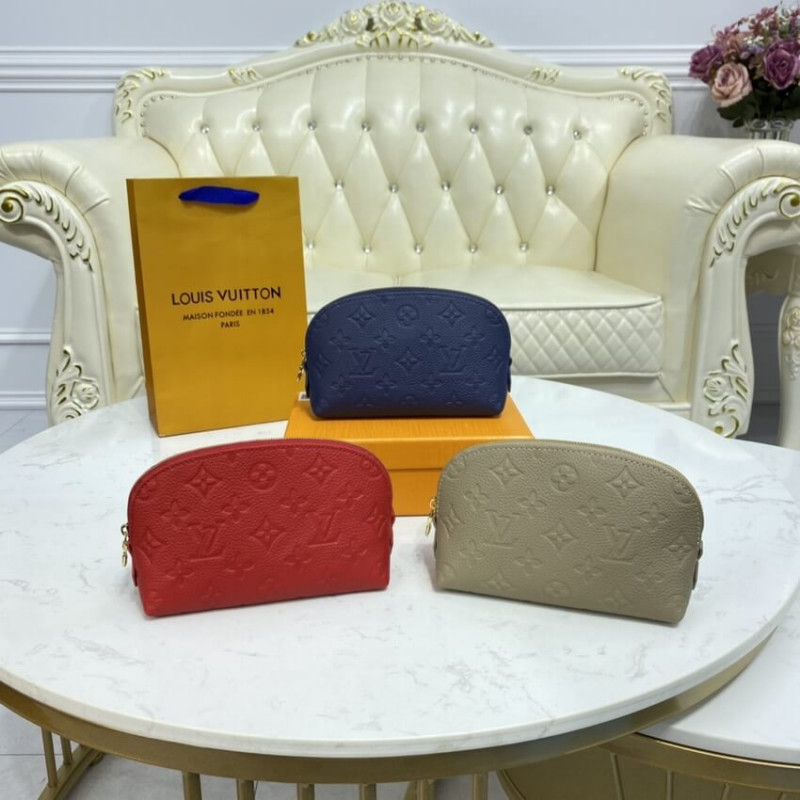 Louis Vuitton Monogram Empreinte Cosmetic Pouch PM M69414-10
