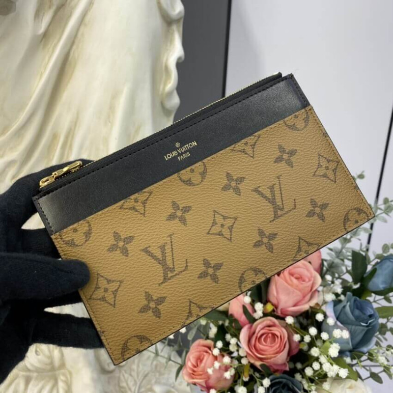 Louis Vuitton Monogram Reverse Slim Purse M80390-1