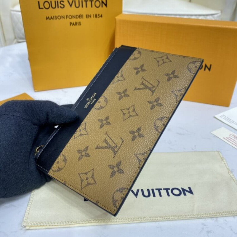 Louis Vuitton Monogram Reverse Slim Purse M80390-4