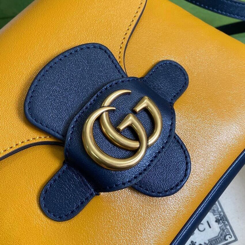 Bolsa de mensajero pequeño Gucci con doble G 648934-6